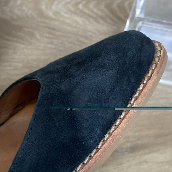 Jeffrey Campbell Cyrus Bow Heeled Mules Sz US 9 Black Suede - Picture 11 of 13